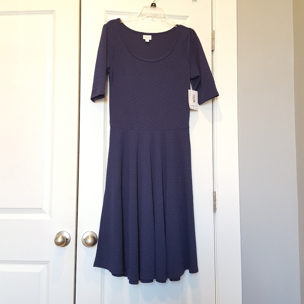 NWT LuLaRoe Large Nicole, navy blue